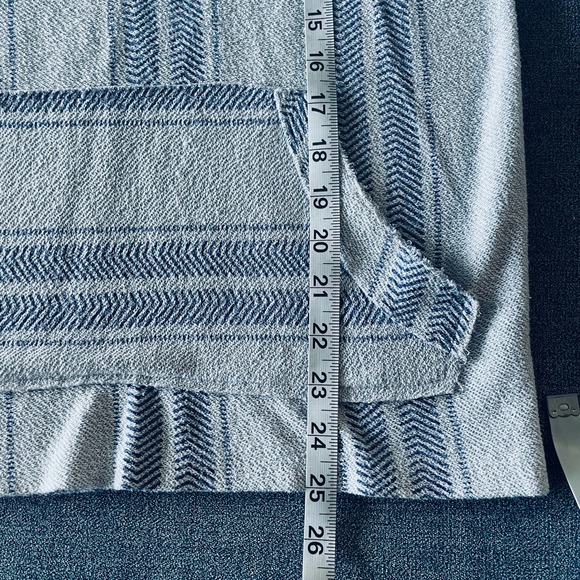 Brooklyn Cloth Boho Hooded Pullover Blue and Gray Size S - Picture 9 of 9